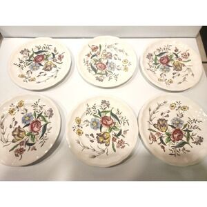 Copeland Spode Gainsborough Bread Side Plates  Old Mark 6.75"  Set of 6  Discon